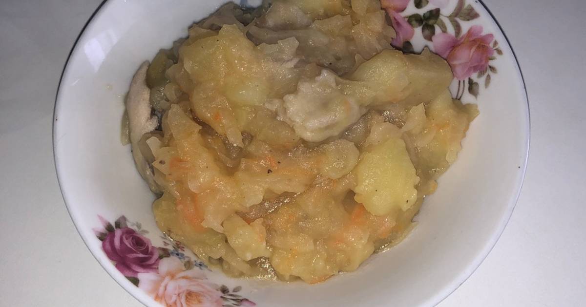 Овощное рагу с капустой и картофелем