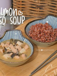 Foto resep Salmon Miso Soup / Sup Miso ala Jepang