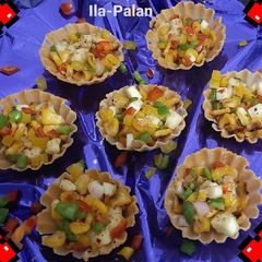 A picture of Colorful Canapes.