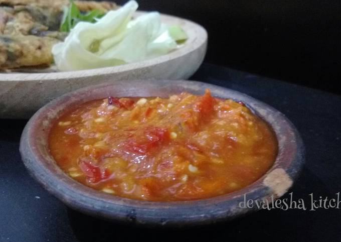 Sambal Tomat Pecel Lele Lamongan