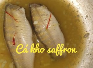 Hình của món Ăn dặm cho bé: Cá kho saffron.