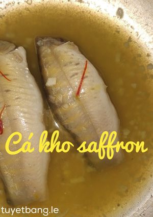 Hình của món Ăn dặm cho bé: Cá kho saffron.