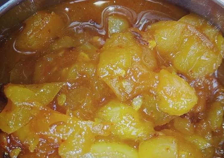 Easiest Way to Make Homemade Green tomato launji