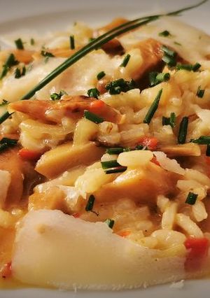 Una foto de Risotto al funghi