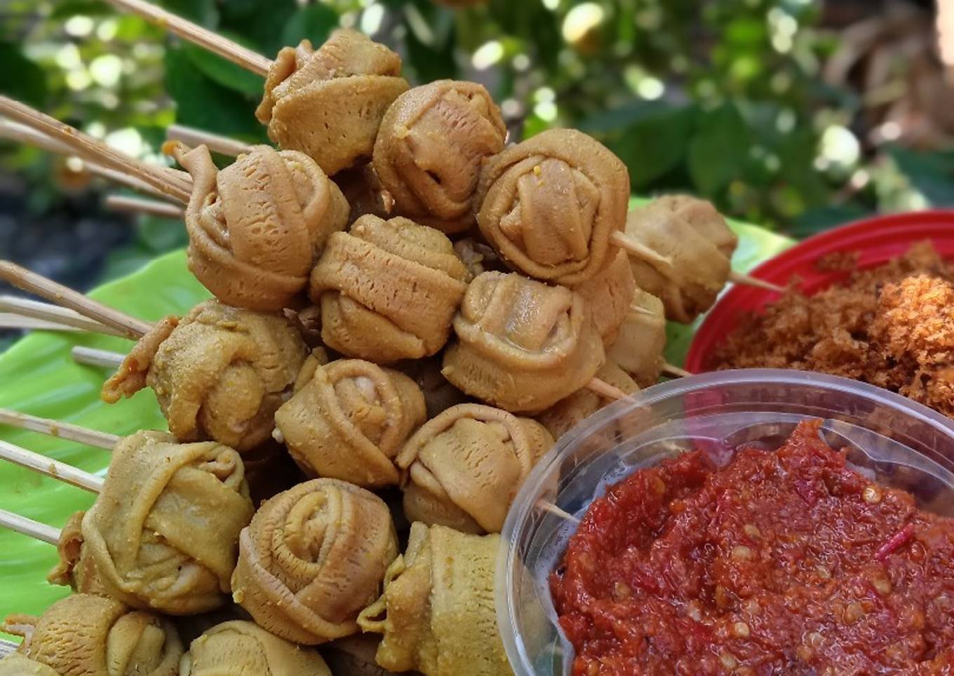Usus goreng bumbu bebek
