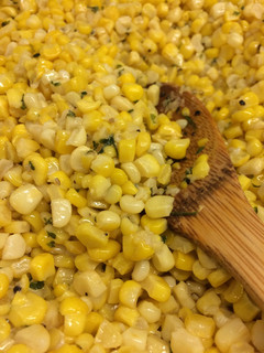 A picture of Country Fried Corn with Fresh Garlic.