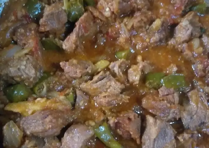 Tumis Daging Sapi Cabe Hijau