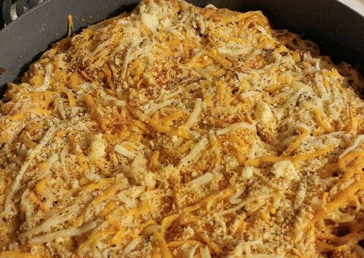 Simple Way to Make Ultimate Spicy  and parmesan pasta with hamburger