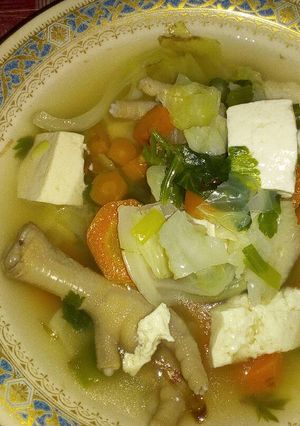 Foto resep Sop tahu ceker ayam