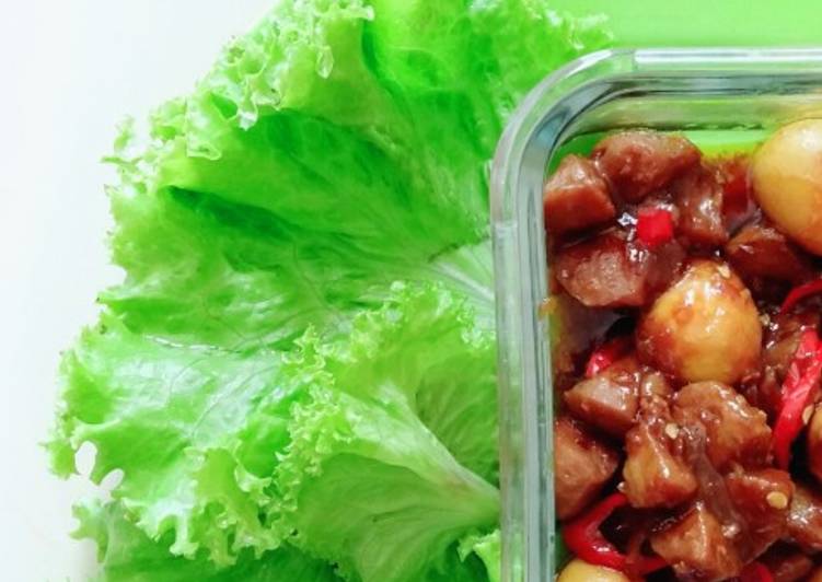 Resep Meat ball Teriyaki low Budget yang mudah