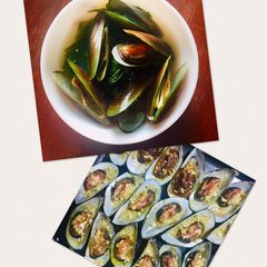 A picture of Mussels Two Ways - Baked Mussels and Mussels in Broth (Tahong).