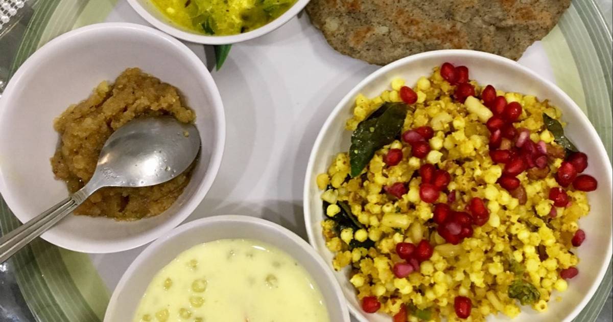 Falahari thali Recipe by Shashi Bist Chittora - Cookpad