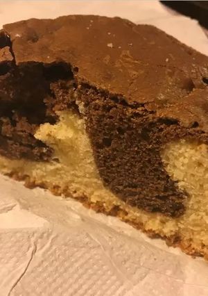 Una foto de Torta marmolada 🍰☕️