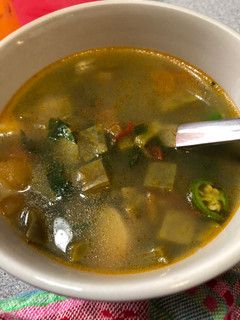 Una foto de Caldo ranchero de Nopales