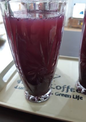 عکسی از دستور شربت توت سیاه