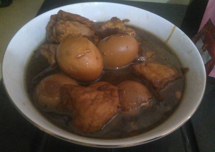 Semur telor dan tahu simple engga pake ulek.