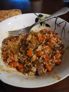 Foto principal de Ternera con verduras en salsa de ostras y arroz