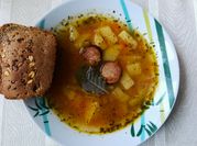 A picture of split peas soup