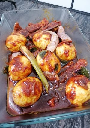 Gambar Masak Kicap Telur dengan Terung Goreng