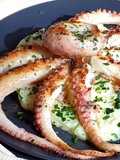 Polipo alla piastra con crema di patate