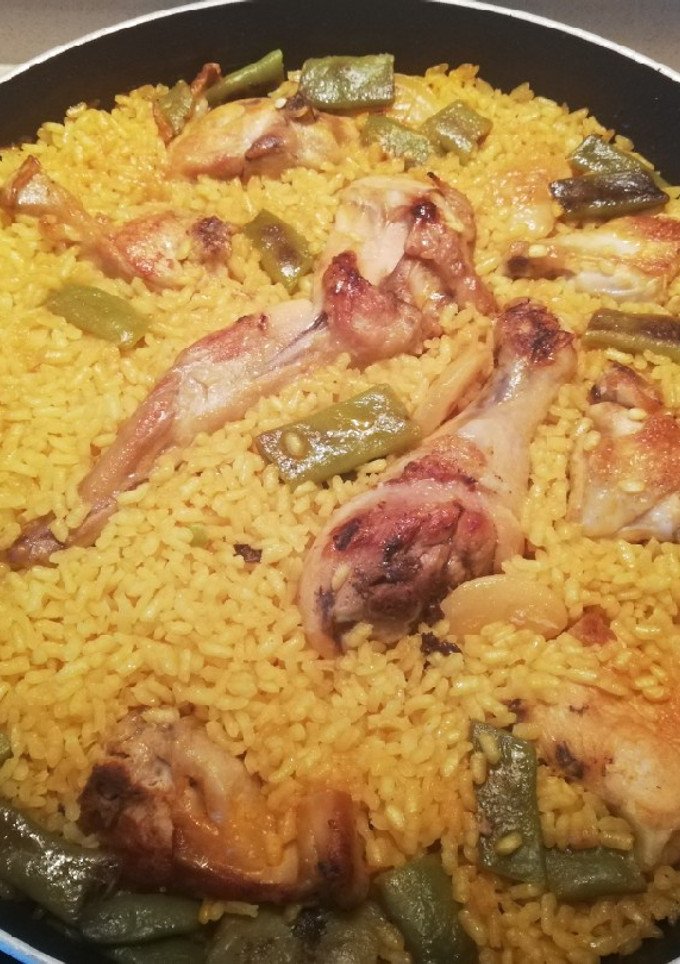 Una foto de Paella fácil