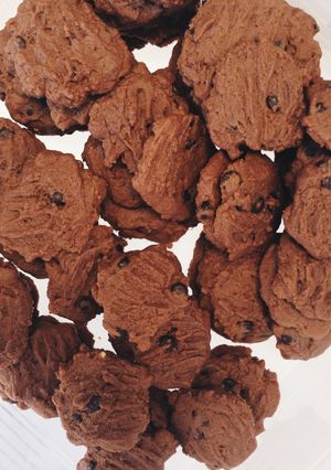Foto resep Cookies coklat (foto step by step)