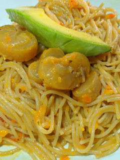 Una foto de Pasta con vieiras