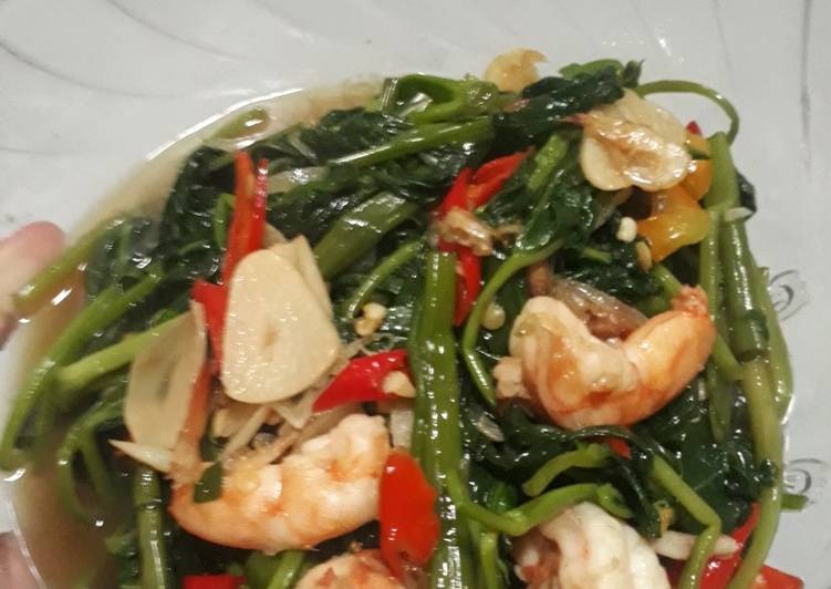 Bahan Tumis Kangkung Udang | Resep Membuat Tumis Kangkung Udang Yang Menggugah Selera