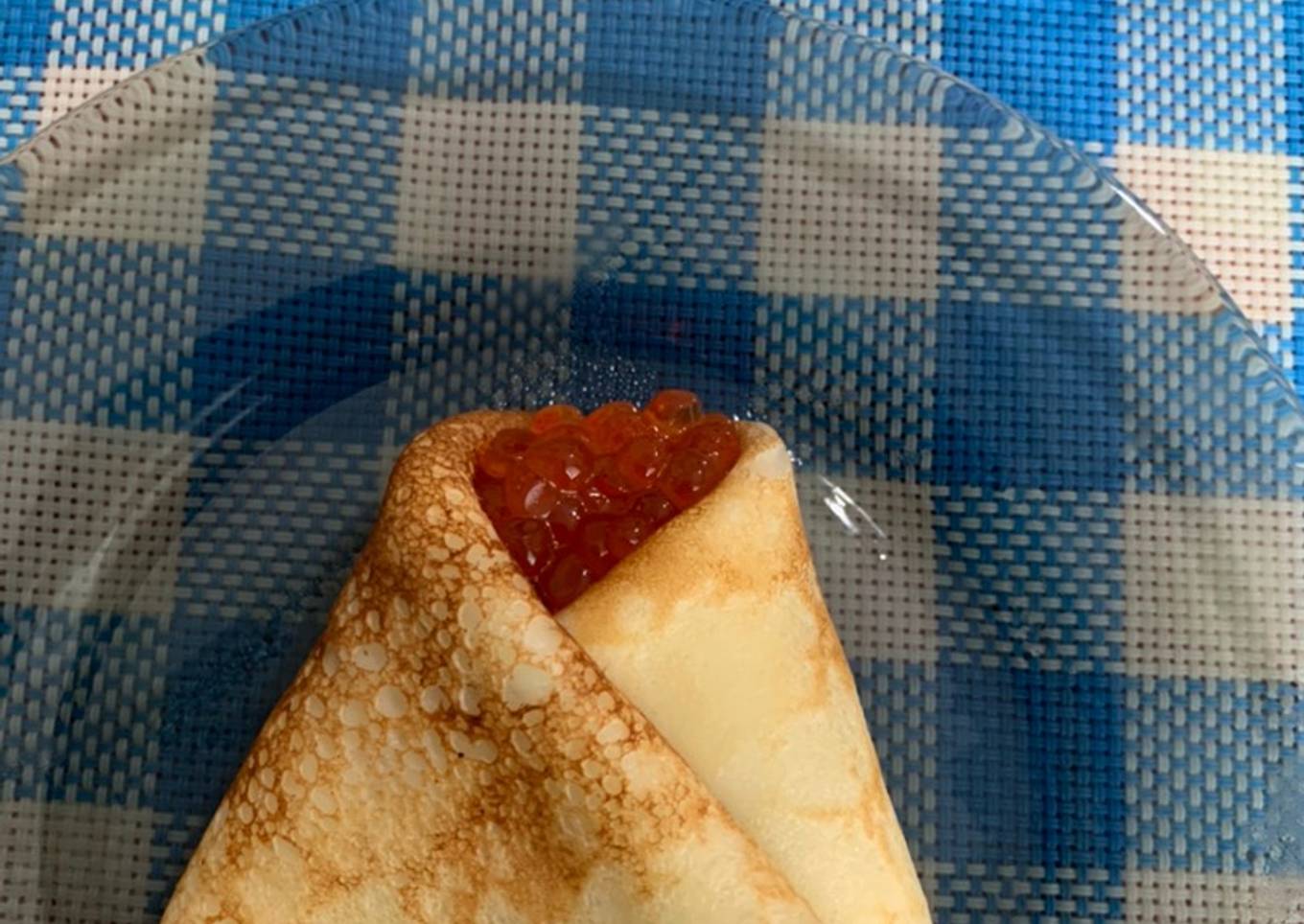 Crêpes aux caviar