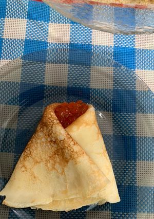 Une photo de Crêpes aux caviar