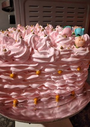 Una foto de 2da torta corazón 2 pisos