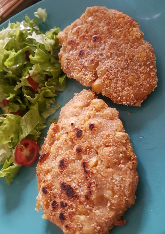 Una foto de Medallones de garbanzo vegano