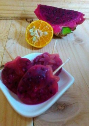 Foto resep Es Loli JUNA (JerUk-buah NAga)
