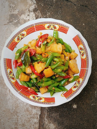 Resep Oseng buncis dan kikil Praktis