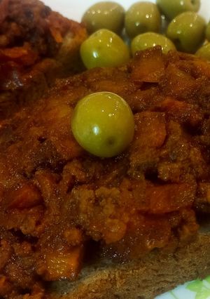 عکسی از دستور شام فوری، ساندویچ گوشت✨🍷