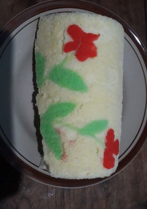 Foto resep Bolu Gulung Kukus Motif