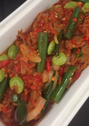 Foto resep Dendeng suwir pete balado