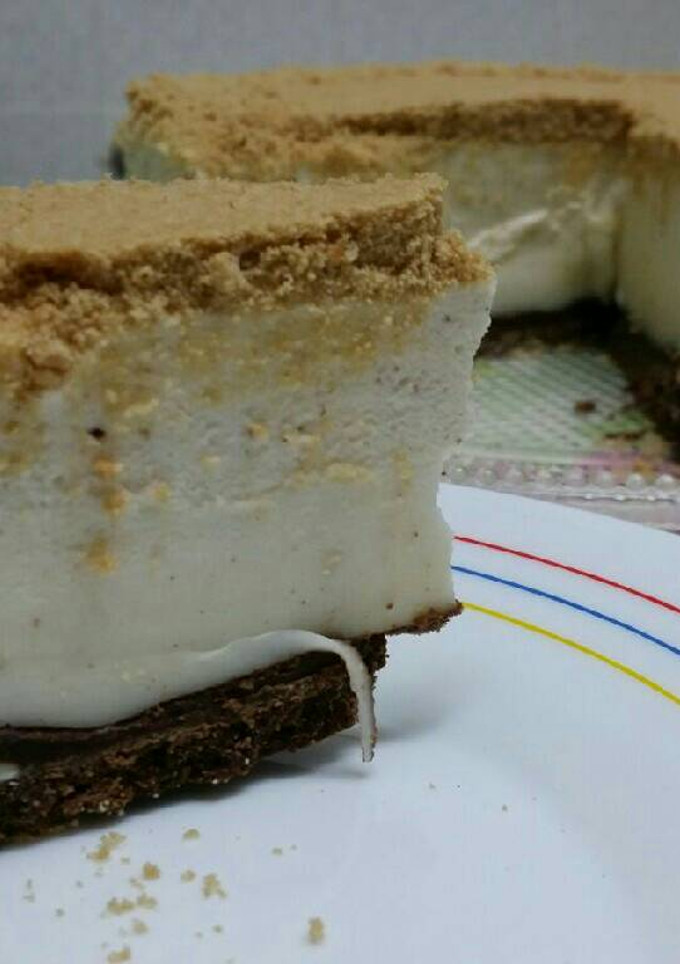 Una foto de Tarta de nata con leche condensada