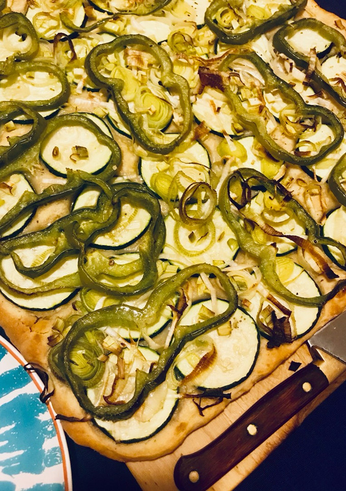 Una foto de Green pizza 🌱
