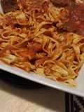 Fideos fetuccine caseros