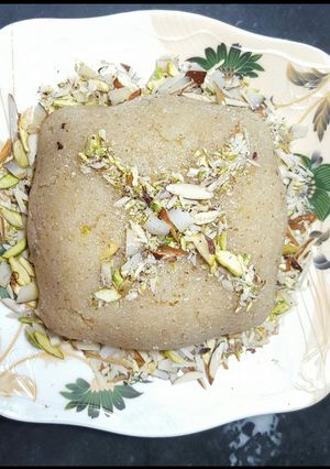 A picture of Suji ka Halwa 😋.