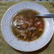 Sopa con mejillones y kanikama