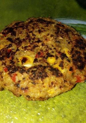 Una foto de Hamburguesas de trigo sarraceno y vegetales