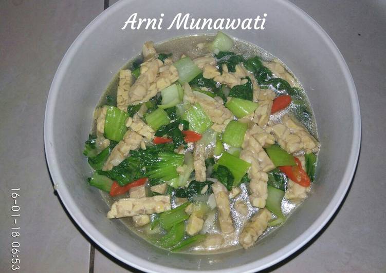 Resep Tumis tempe campur caisim yang Menggugah Selera