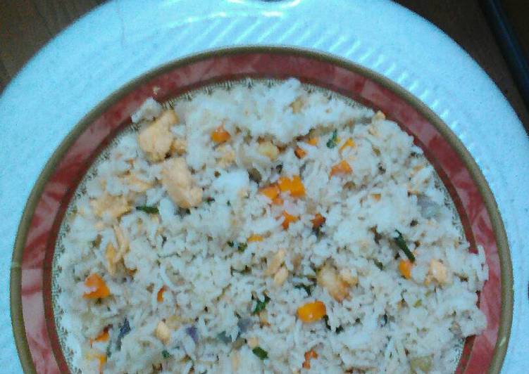 Recipe of Quick Fried rice with mango pickle