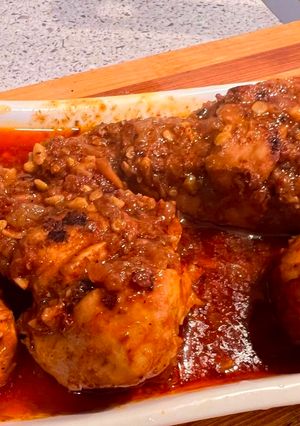 A picture of Chicken Chilli Drumsticks.