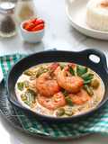 Gulai Pedas Udang Buncis (dengan susu evaporasi)