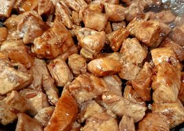 Pechuga de pollo a la miel y soja