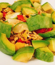 salad rau củ trứng