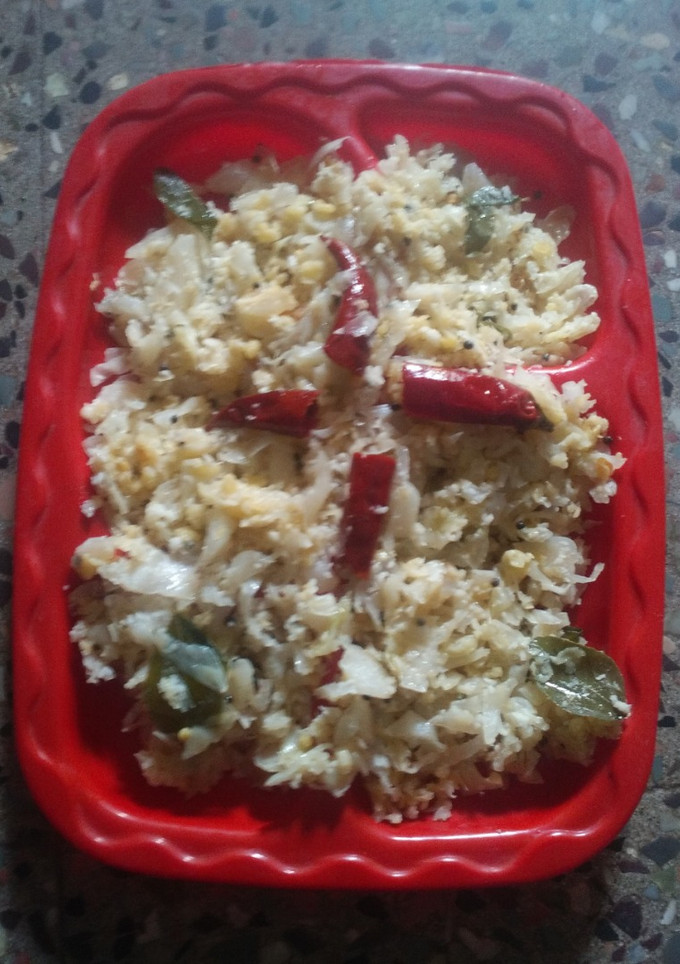 முட்டைகோஸ் கூட்டு (Muttaikosh kootu recipe in tamil) செய்முறை முக்கிய புகைப்படம்